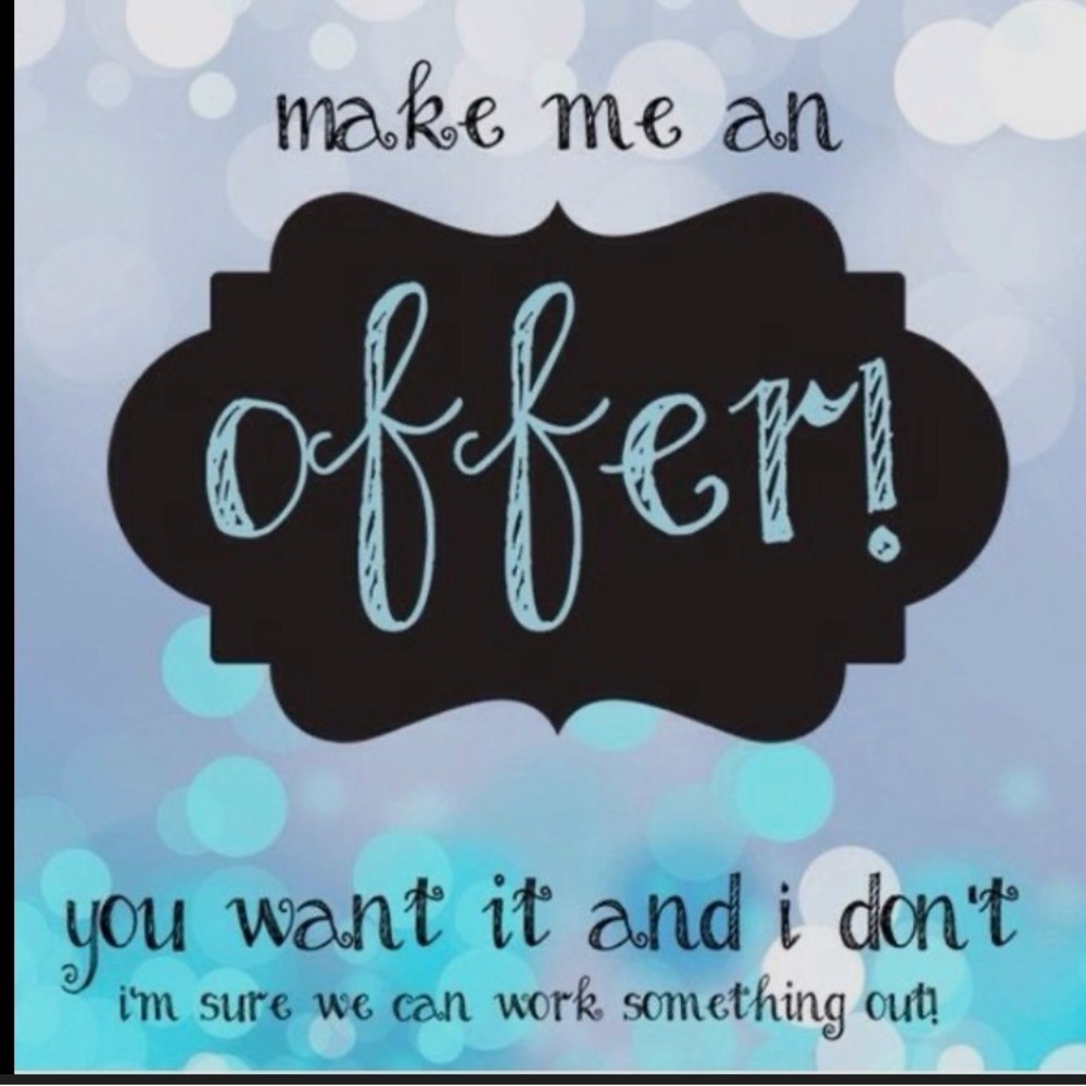 Playful Blue and Black Offer Sign